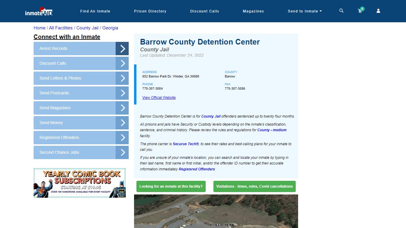 Barrow County Detention Center - Inmate Locator - Winder, GA